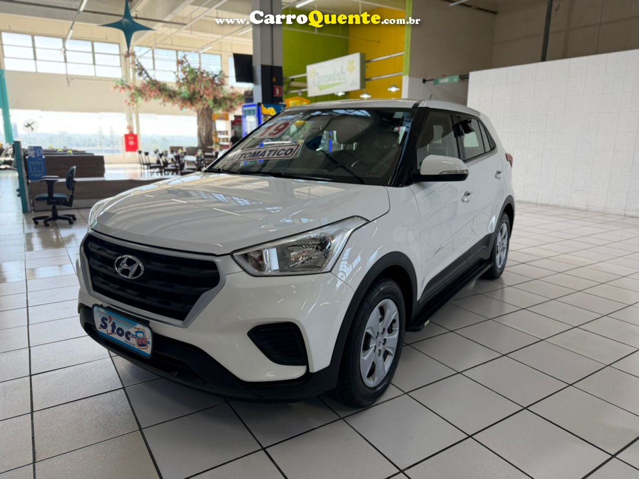 HYUNDAI   CRETA ATTITUDE 1.6 16V FLEX AUT.   BRANCO 2019 1.6 FLEX - Loja