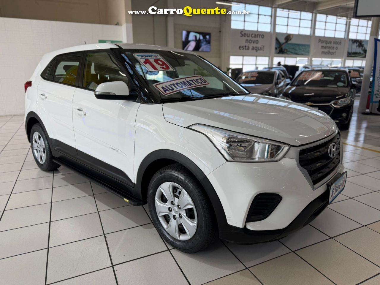 HYUNDAI   CRETA ATTITUDE 1.6 16V FLEX AUT.   BRANCO 2019 1.6 FLEX - Loja