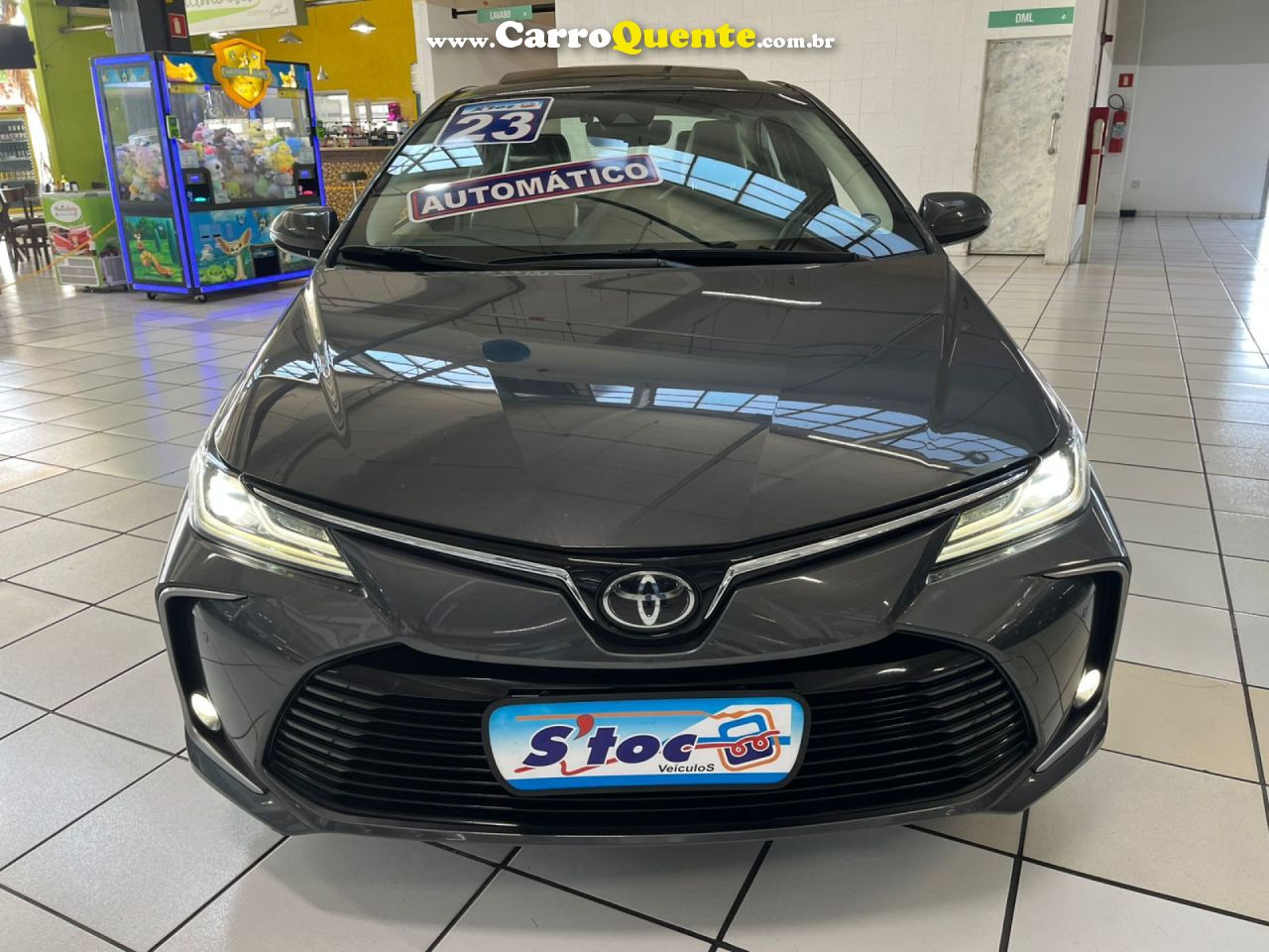 TOYOTA   COROLLA ALTISA.PREMIU. 2.0 FLEX 16V AUT   CINZA 2023 2.0 FLEX - Loja