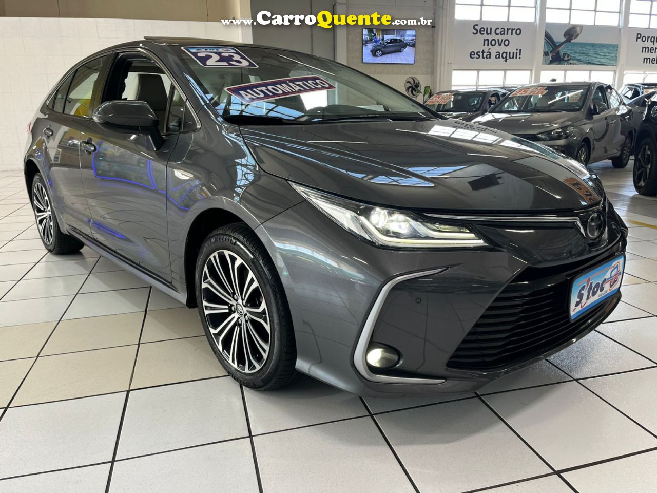 TOYOTA   COROLLA ALTISA.PREMIU. 2.0 FLEX 16V AUT   CINZA 2023 2.0 FLEX - Loja