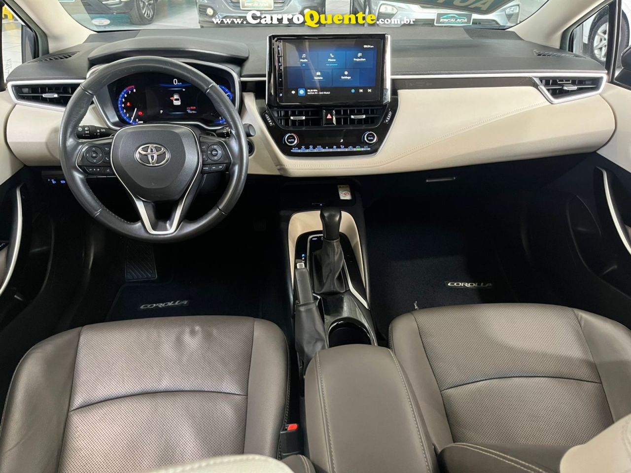 TOYOTA   COROLLA ALTISA.PREMIU. 2.0 FLEX 16V AUT   CINZA 2023 2.0 FLEX - Loja
