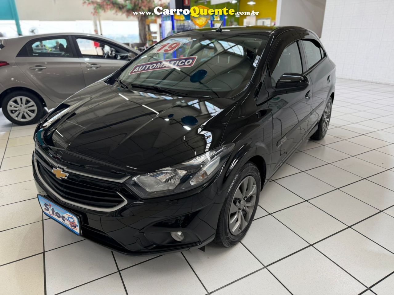 CHEVROLET   ONIX HATCH ADVANTAGE 1.4 8V FLEX 5P AUT.   PRETO 2019 1.4 FLEX - Loja