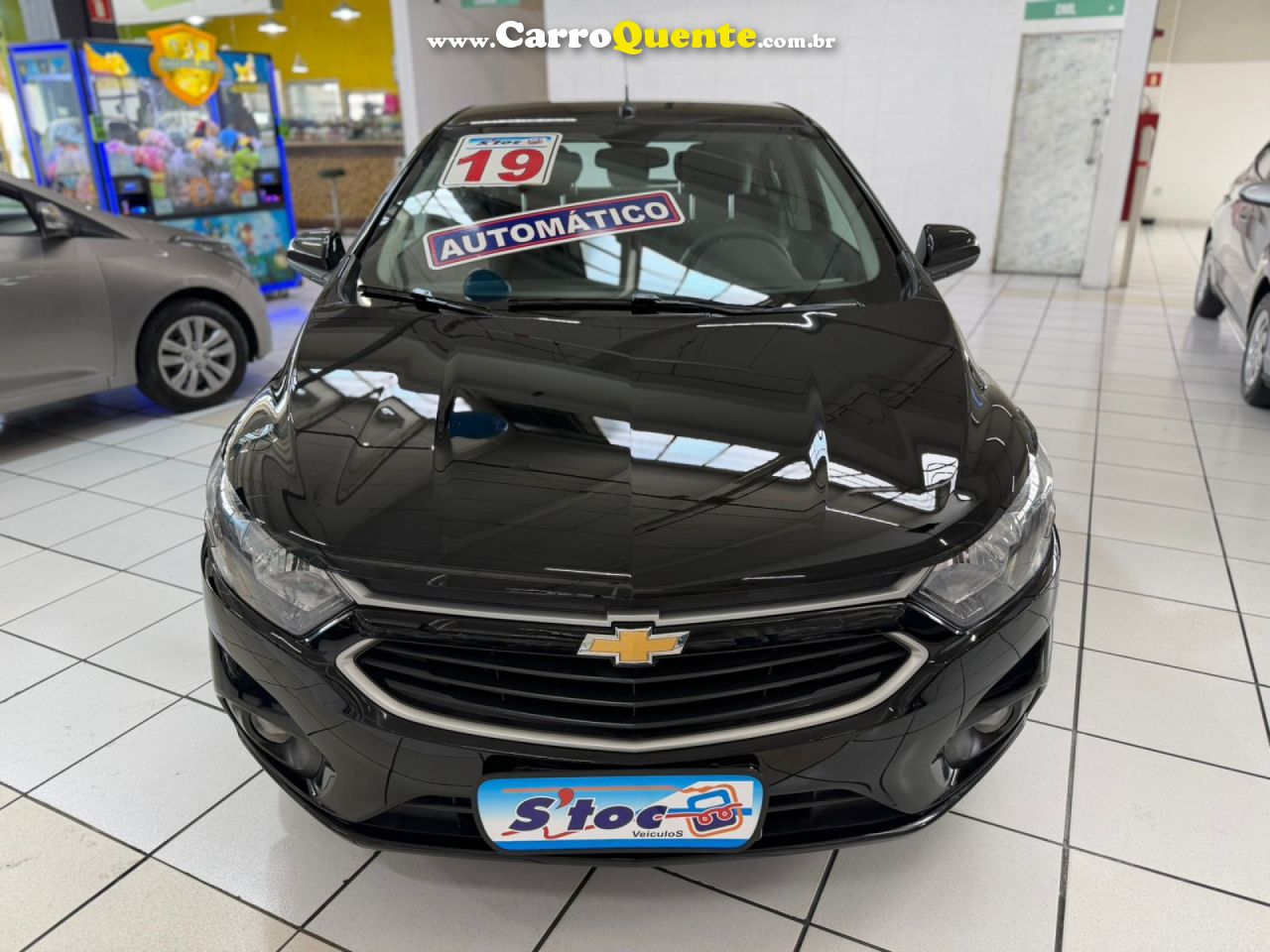 CHEVROLET   ONIX HATCH ADVANTAGE 1.4 8V FLEX 5P AUT.   PRETO 2019 1.4 FLEX - Loja