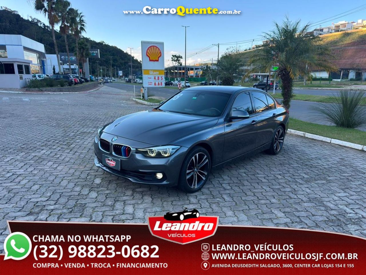 BMW   320IA 2.0 TURBOACTIVEFLEX 16VGP  4P   CINZA 2018 2.0 FLEX - Loja