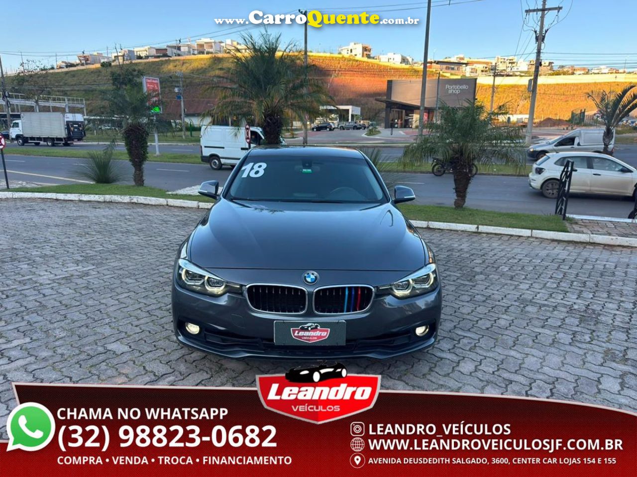 BMW   320IA 2.0 TURBOACTIVEFLEX 16VGP  4P   CINZA 2018 2.0 FLEX - Loja