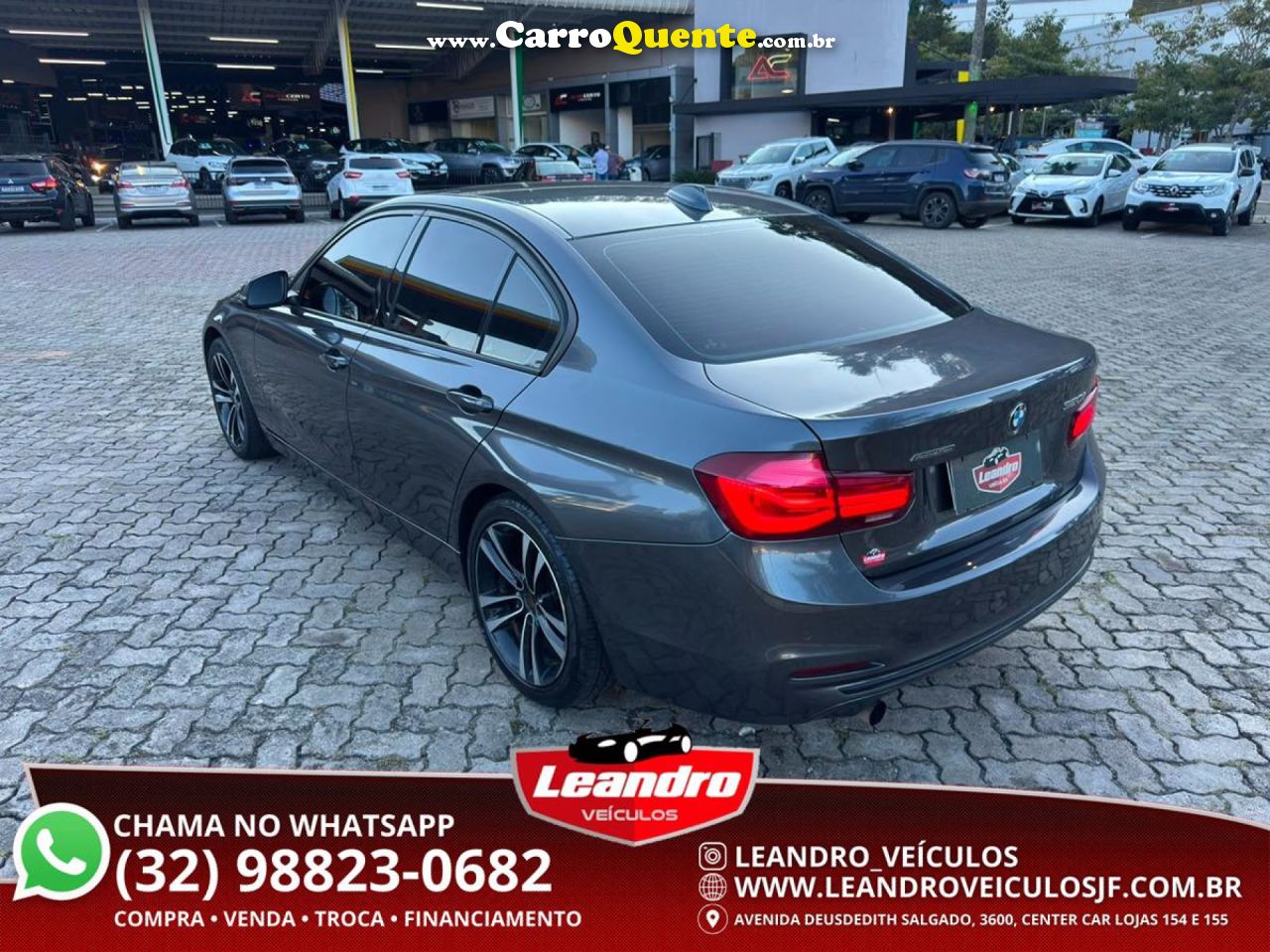 BMW   320IA 2.0 TURBOACTIVEFLEX 16VGP  4P   CINZA 2018 2.0 FLEX - Loja