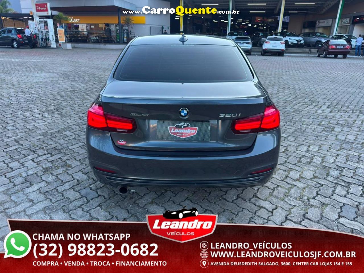 BMW   320IA 2.0 TURBOACTIVEFLEX 16VGP  4P   CINZA 2018 2.0 FLEX - Loja