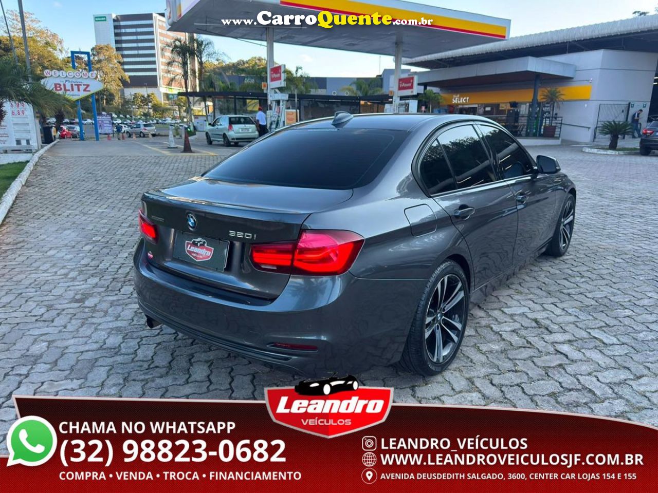 BMW   320IA 2.0 TURBOACTIVEFLEX 16VGP  4P   CINZA 2018 2.0 FLEX - Loja