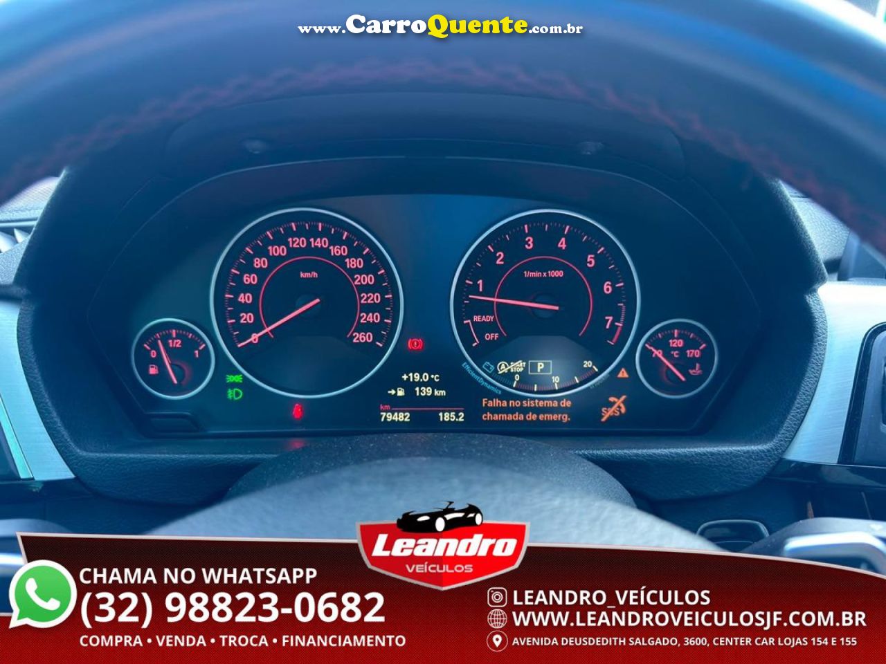BMW   320IA 2.0 TURBOACTIVEFLEX 16VGP  4P   CINZA 2018 2.0 FLEX - Loja