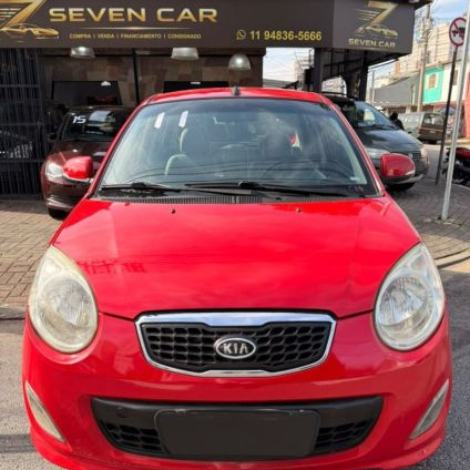 KIA   PICANTO EX 1.11.0 1.0 FLEX MEC.   VERMELHO 2011 1.0 FLEX