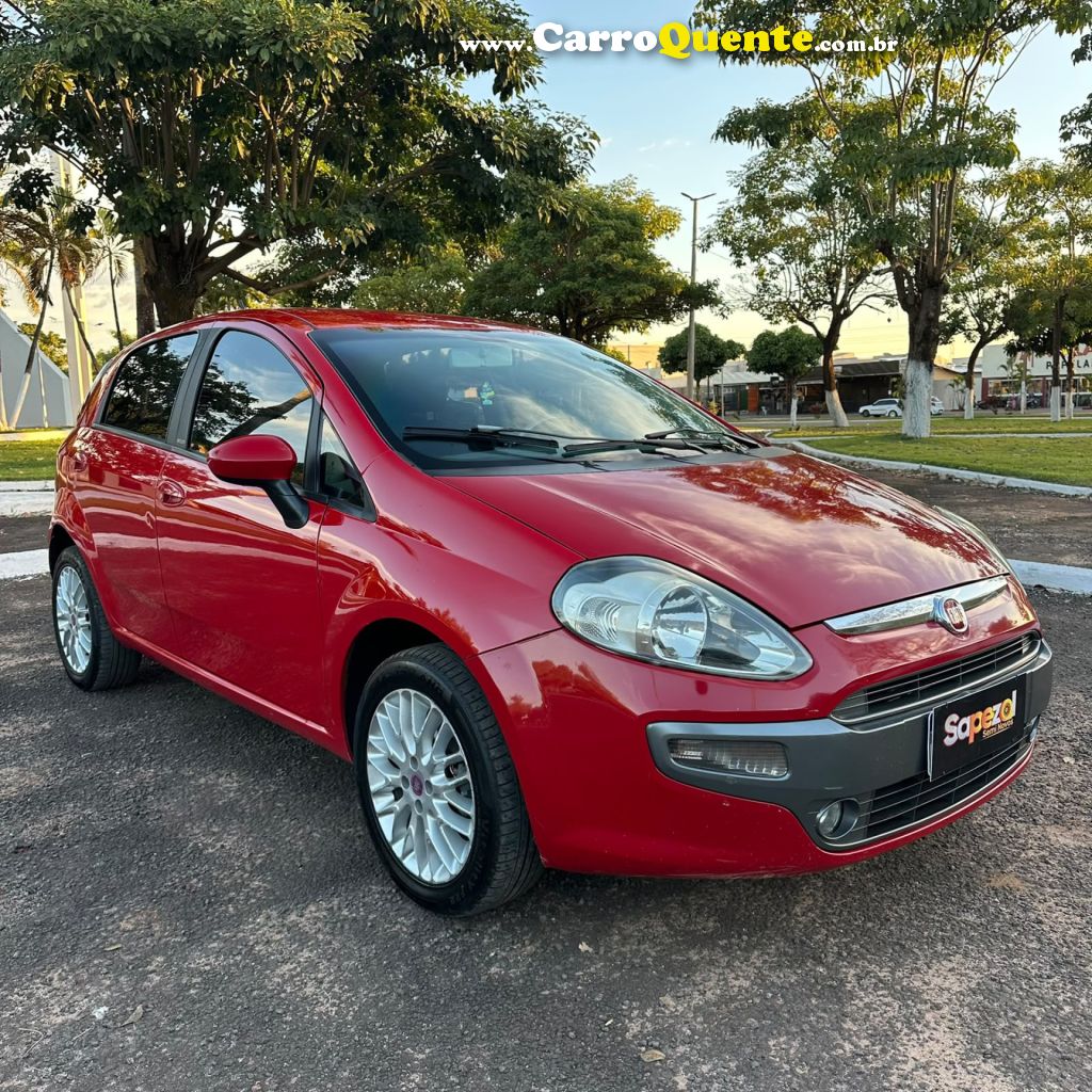 FIAT   PUNTO ESSENCE 1.6 FLEX 16V 5P   VERMELHO 2013 1.6 FLEX - Loja