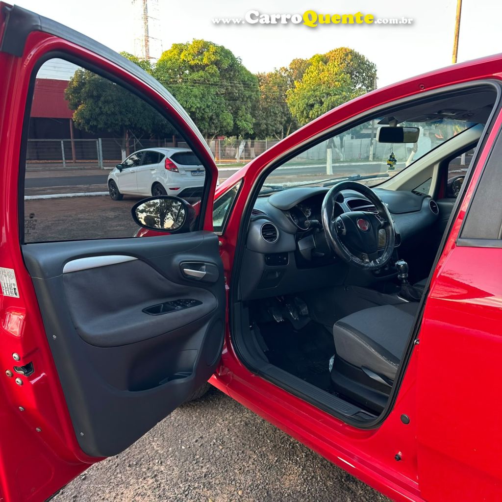 FIAT   PUNTO ESSENCE 1.6 FLEX 16V 5P   VERMELHO 2013 1.6 FLEX - Loja