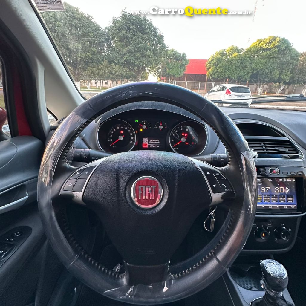 FIAT   PUNTO ESSENCE 1.6 FLEX 16V 5P   VERMELHO 2013 1.6 FLEX - Loja