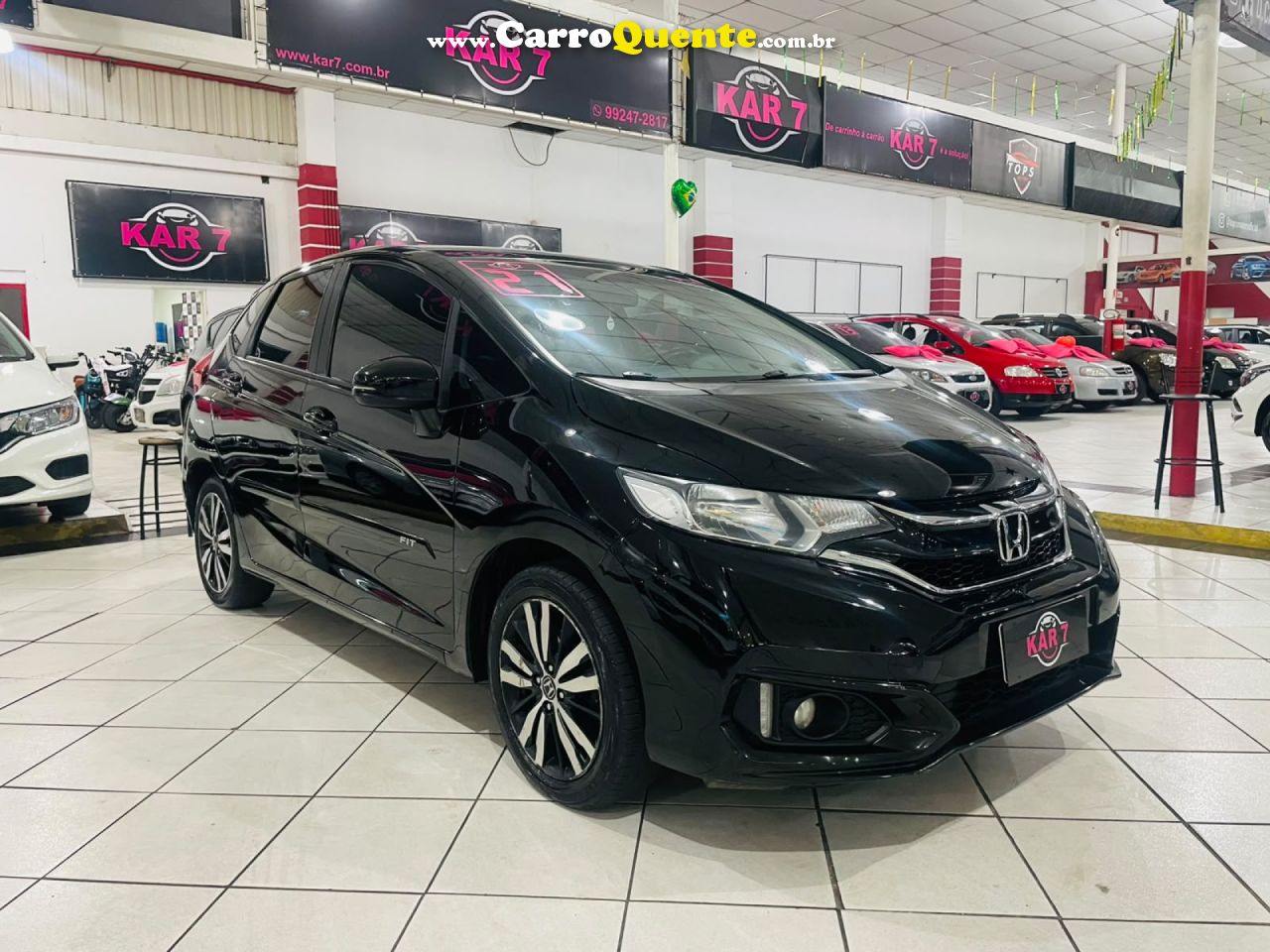 HONDA   FIT EXSEX 1.5 FLEXFLEXONE 16V 5P AUT.   PRETO 2021 1.5 GASOLINA - Loja