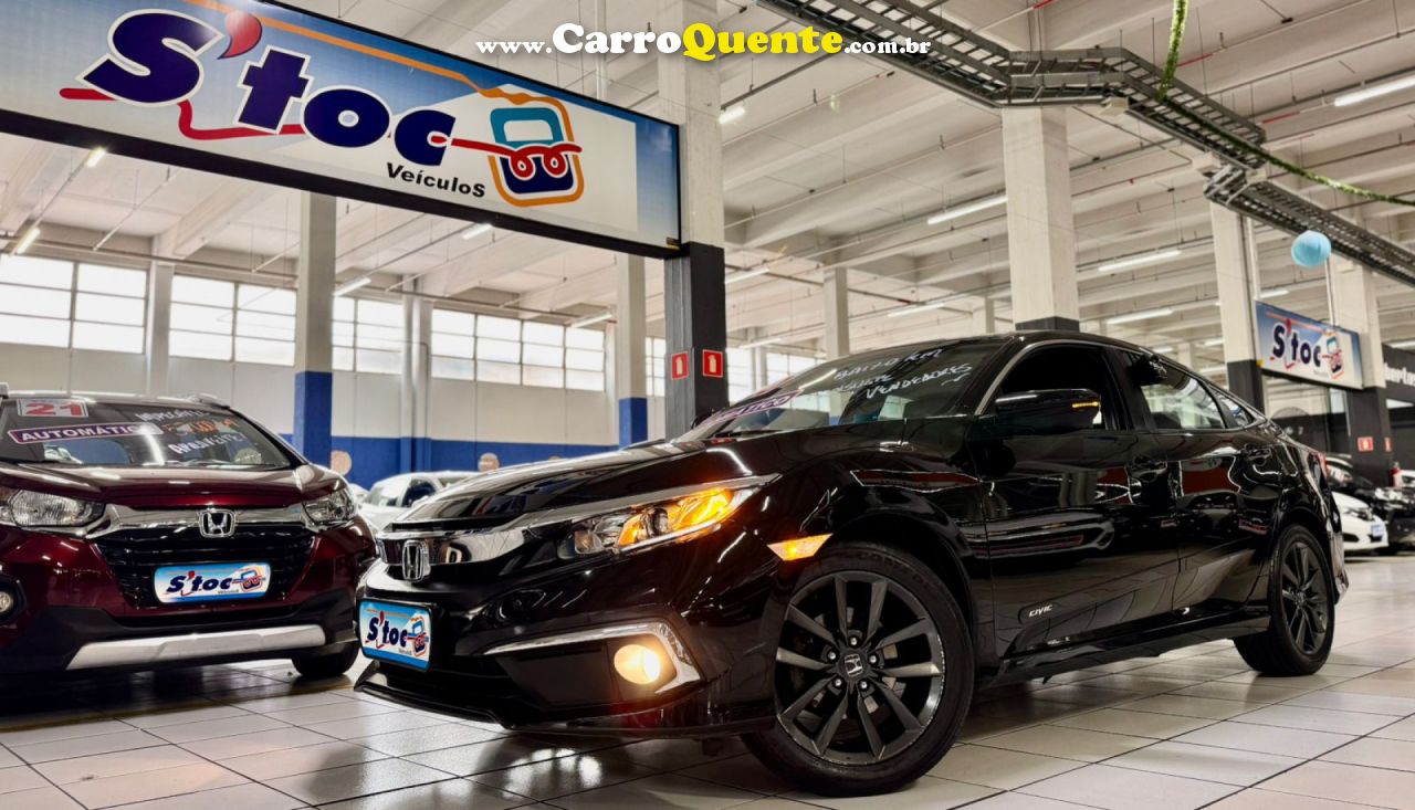 HONDA   CIVIC SEDAN EX 2.0 FLEX 16V AUT.4P   PRETO 2020 2.0 FLEX - Loja