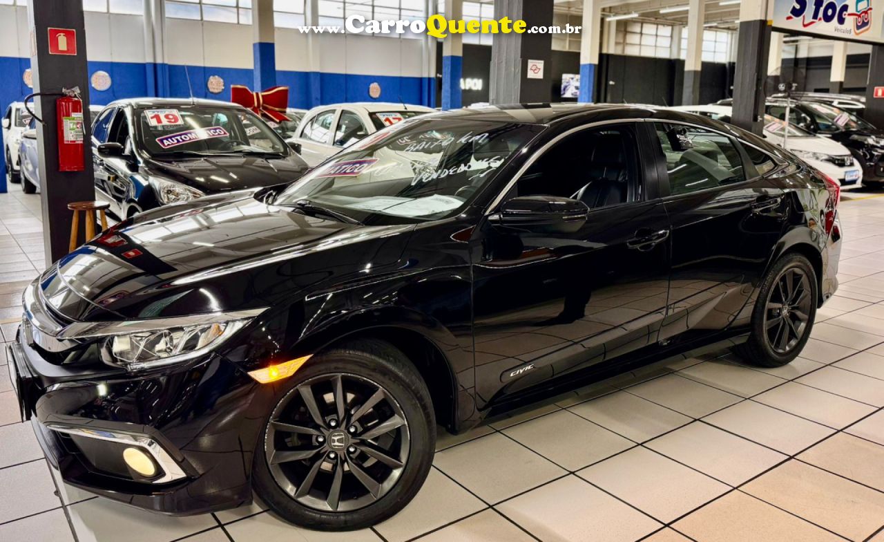 HONDA   CIVIC SEDAN EX 2.0 FLEX 16V AUT.4P   PRETO 2020 2.0 FLEX - Loja
