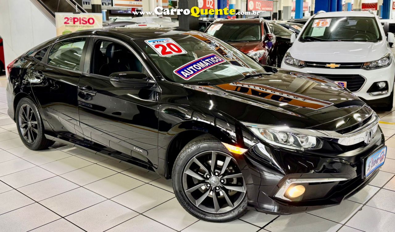 HONDA   CIVIC SEDAN EX 2.0 FLEX 16V AUT.4P   PRETO 2020 2.0 FLEX - Loja