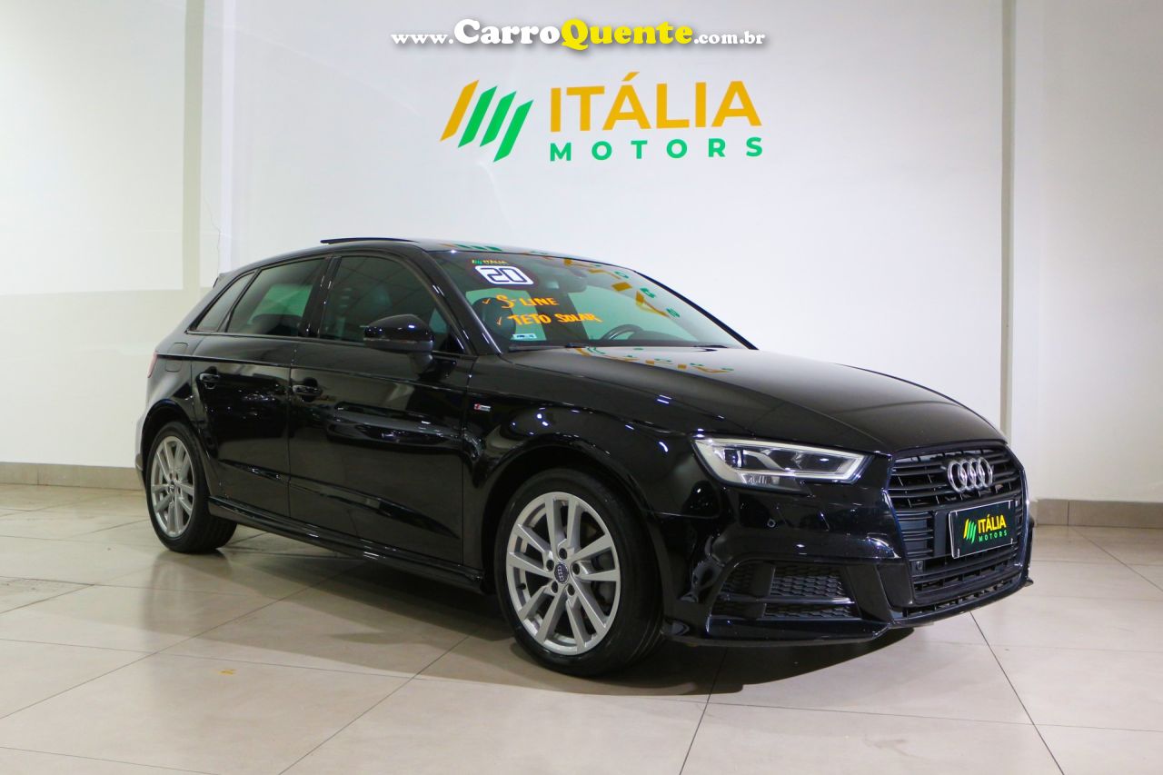 AUDI   A3 SPORTB. S-LINE LIMITED 1.4 TFSI TIP.   PRETO 2020 1.4 GASOLINA - Loja