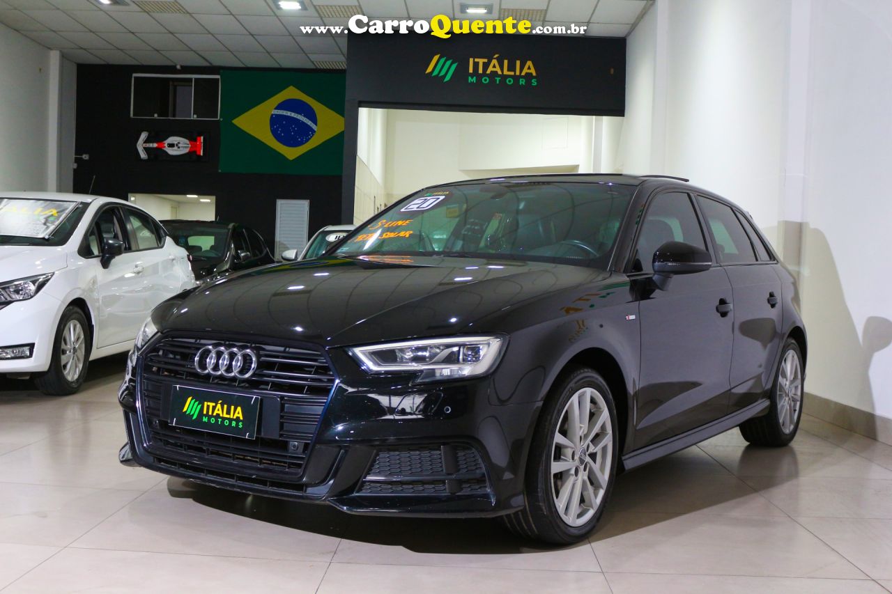 AUDI   A3 SPORTB. S-LINE LIMITED 1.4 TFSI TIP.   PRETO 2020 1.4 GASOLINA - Loja