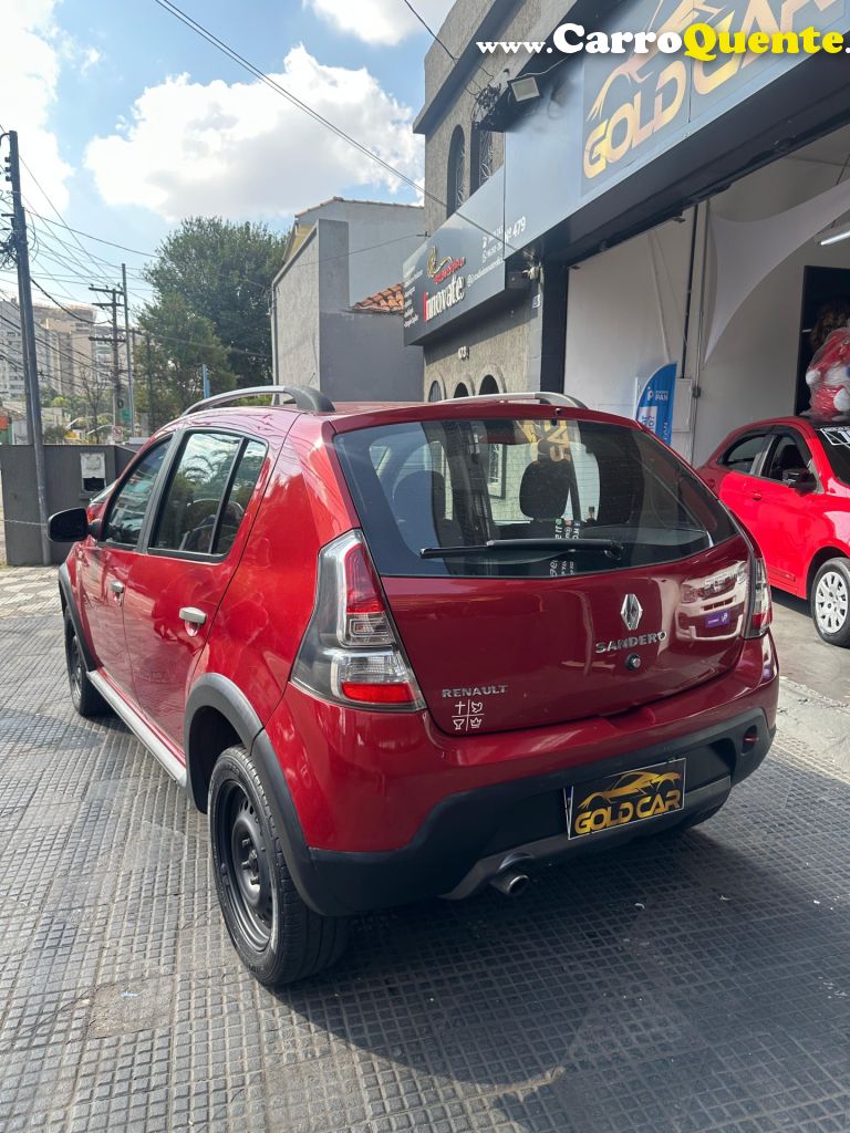 RENAULT   SANDERO STEPWAY HI-F. R. CURL 1.6 16V 5P   VERMELHO 2012 1.6 GASOLINA - Loja