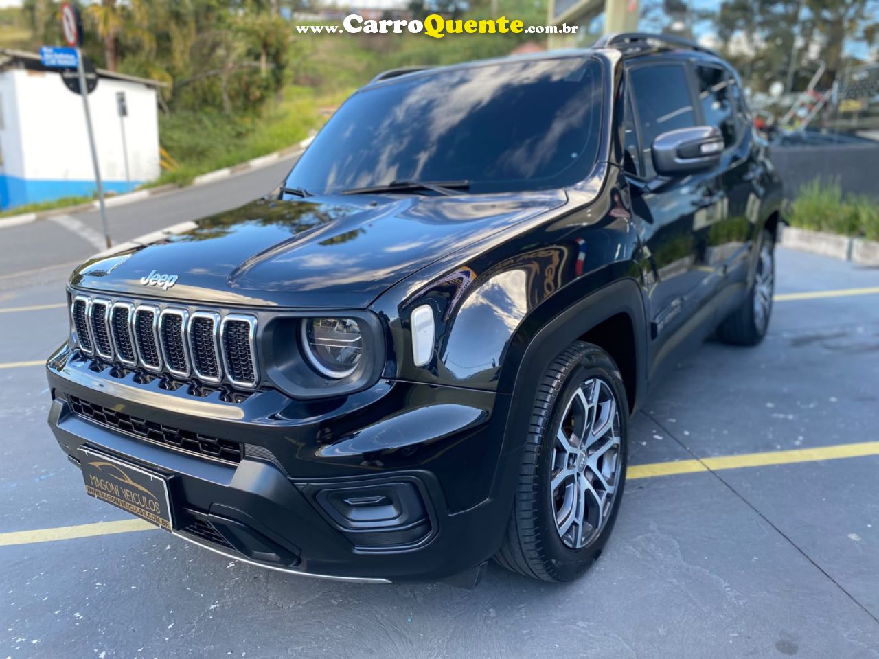 JEEP   RENEGADE LONG. T270 1.3 TB 4X2 FLEX AUT.   PRETO 2024 1.3 FLEX - Loja