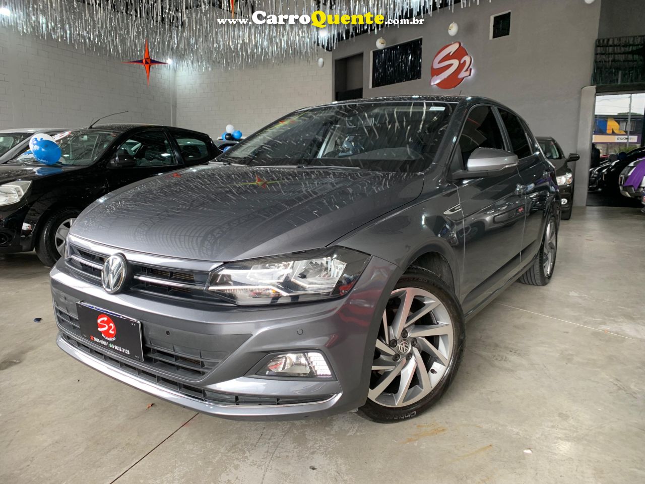 VOLKSWAGEN   POLO HIGHLINE 200 TSI 1.0 FLEX 12V AUT.   CINZA 2020 1.0 FLEX - Loja