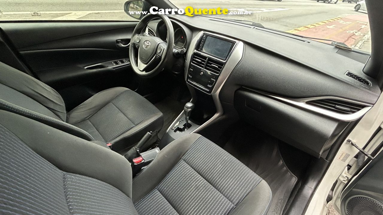 TOYOTA   YARIS XS 1.5 FLEX 16V 5P AUT.   BRANCO 2020 1.5 FLEX - Loja