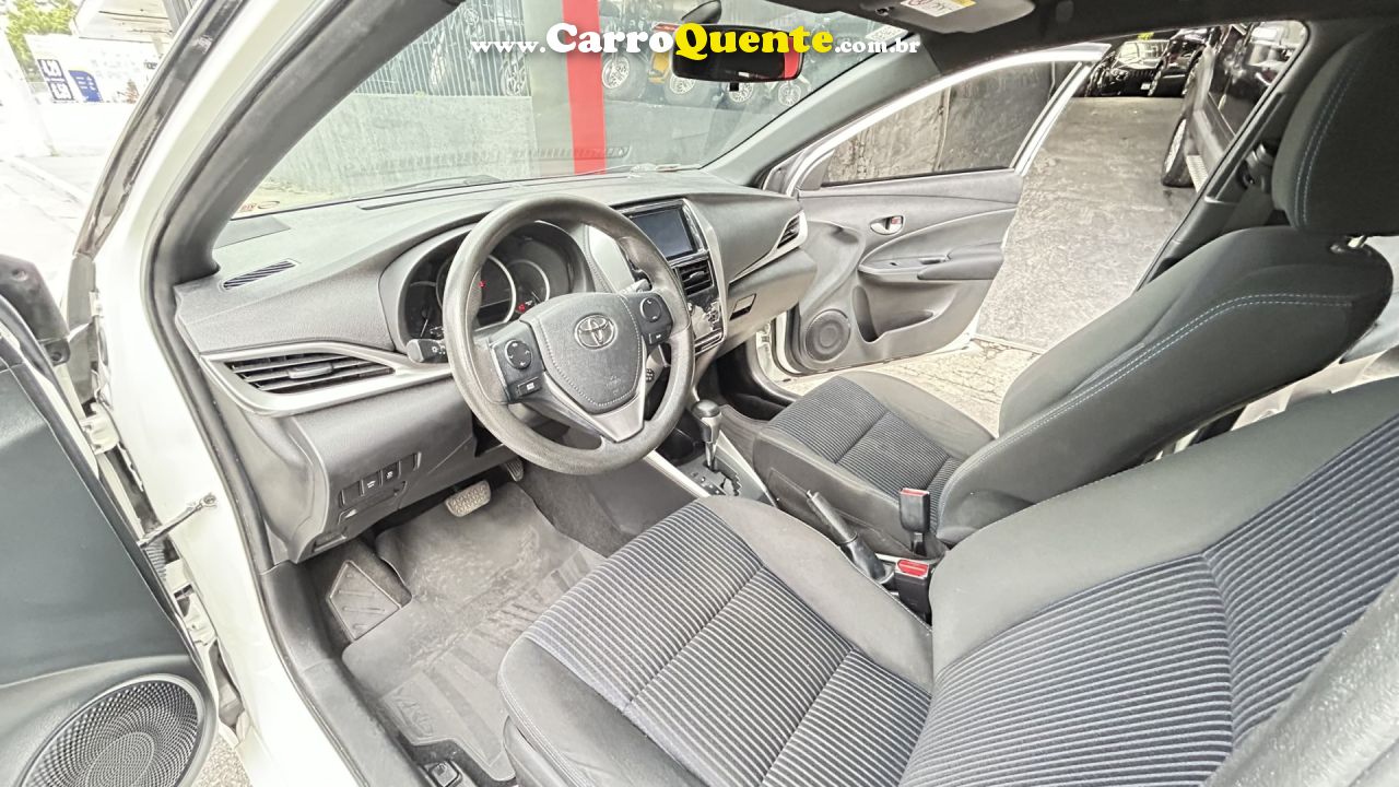 TOYOTA   YARIS XS 1.5 FLEX 16V 5P AUT.   BRANCO 2020 1.5 FLEX - Loja