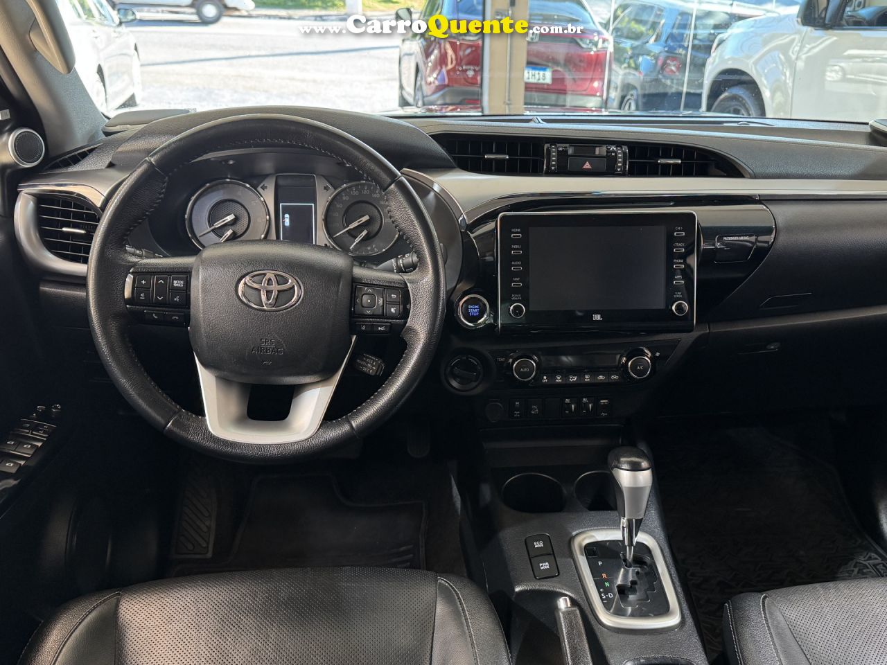 TOYOTA   HILUX CD SRX 4X4 2.8 TDI 16V DIESEL AUT.   PRETO 2021 2.8 DIESEL - Loja