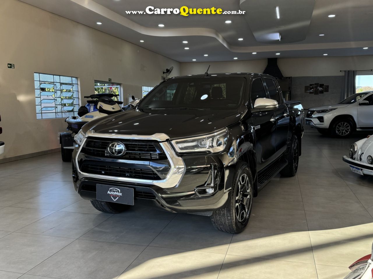 TOYOTA   HILUX CD SRX 4X4 2.8 TDI 16V DIESEL AUT.   PRETO 2021 2.8 DIESEL - Loja