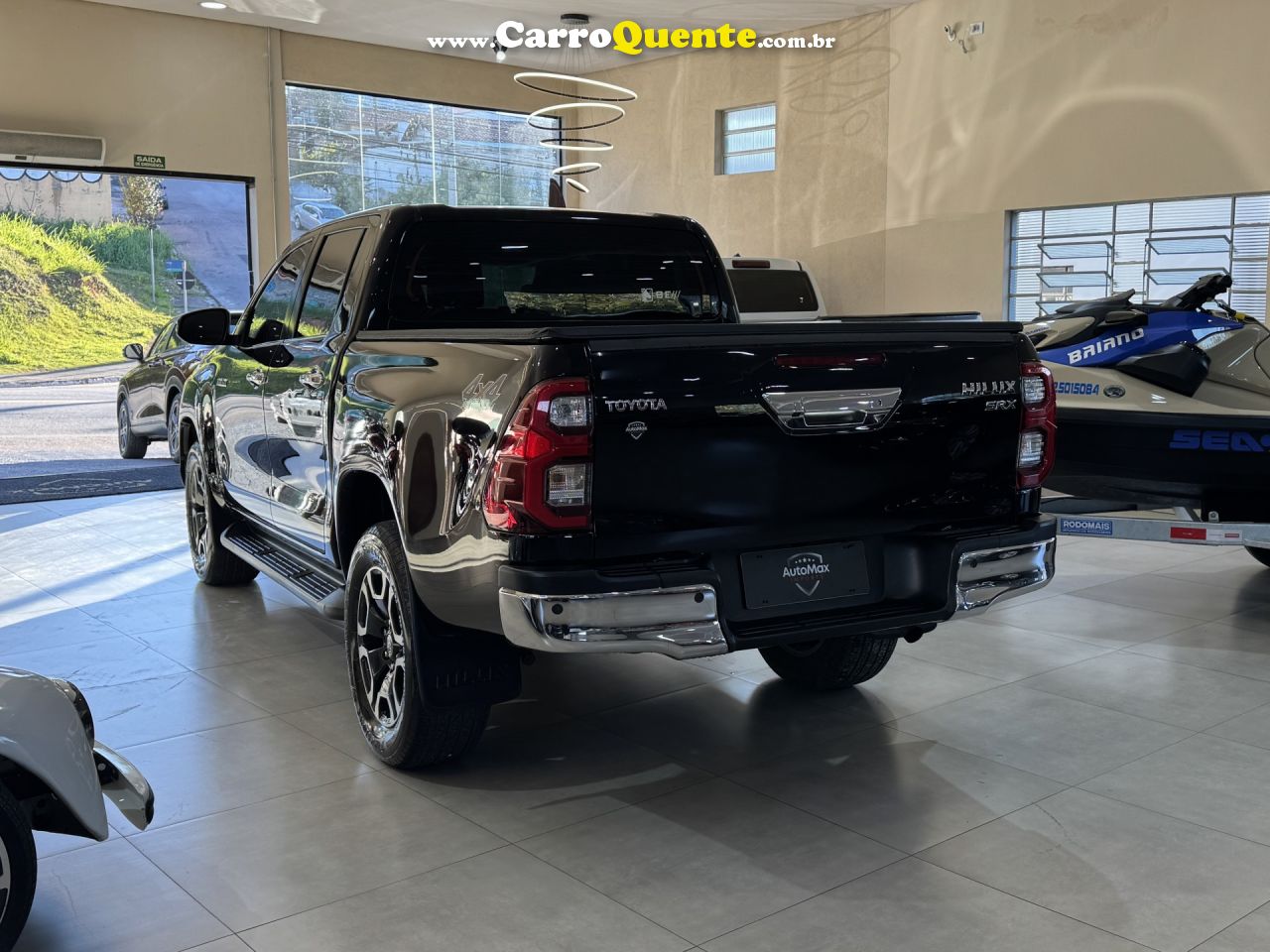 TOYOTA   HILUX CD SRX 4X4 2.8 TDI 16V DIESEL AUT.   PRETO 2021 2.8 DIESEL - Loja