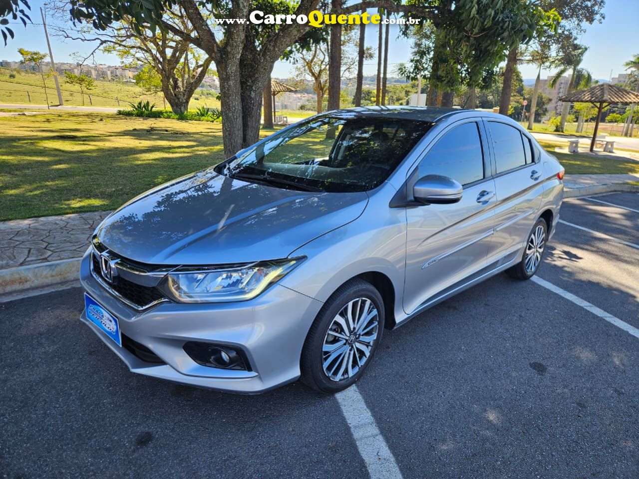 HONDA   CITY SEDAN LX 1.5 FLEX 16V 4P AUT.   PRATA 2019 1.5 FLEX - Loja