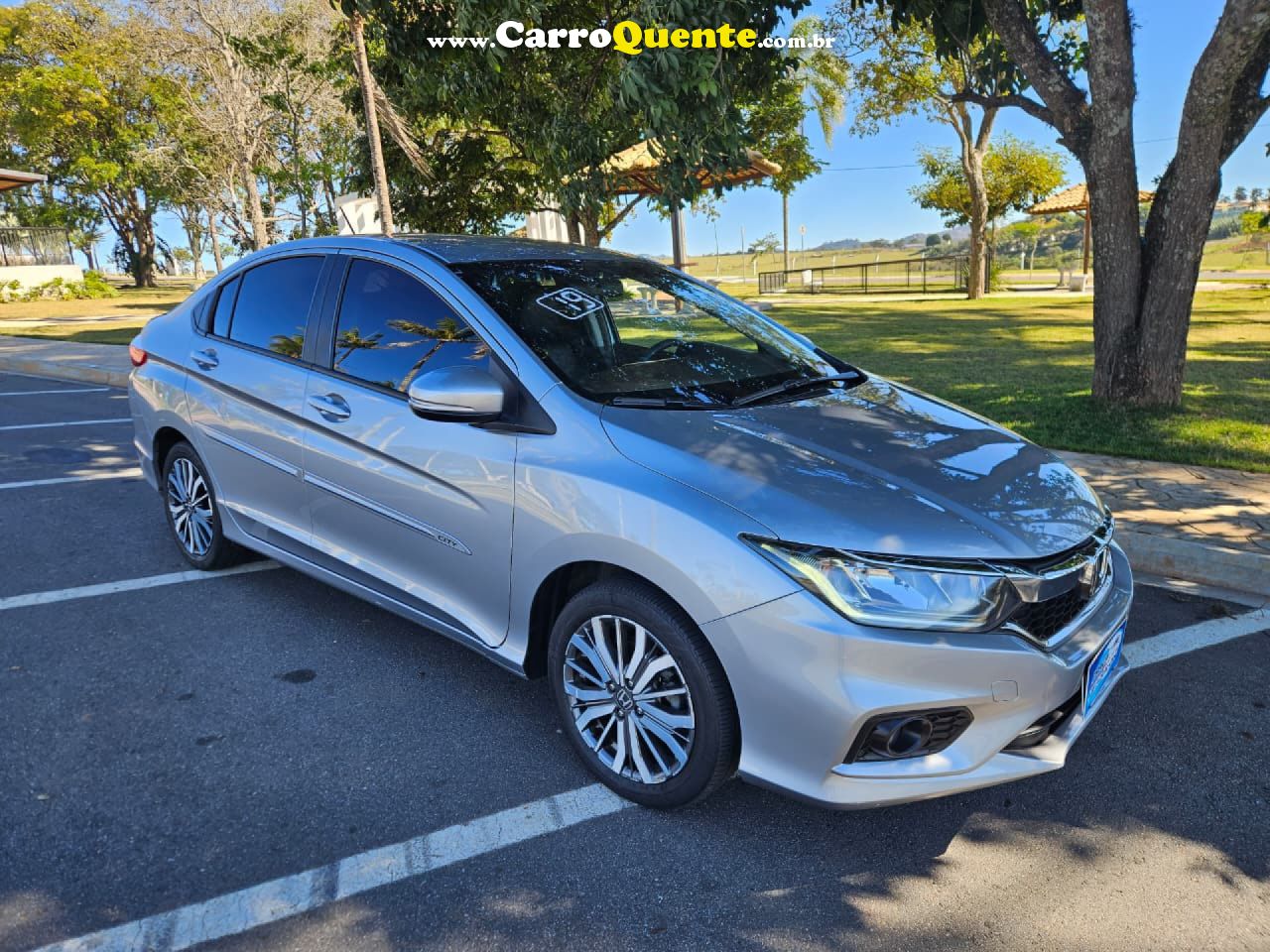 HONDA   CITY SEDAN LX 1.5 FLEX 16V 4P AUT.   PRATA 2019 1.5 FLEX - Loja