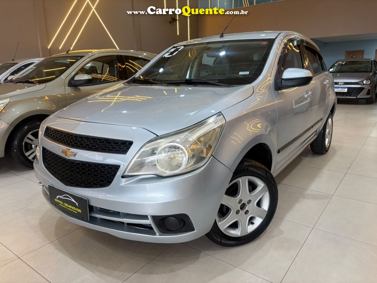CHEVROLET   AGILE LT 1.4 MPFI 8V FLEXPOWER 5P   PRATA 2010 1.4 FLEX - Loja