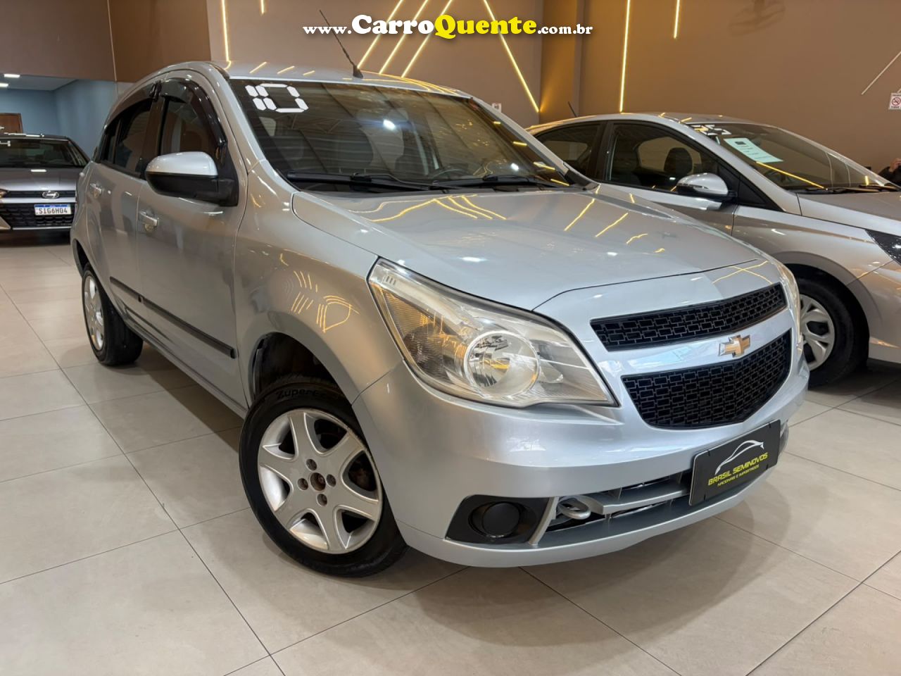CHEVROLET   AGILE LT 1.4 MPFI 8V FLEXPOWER 5P   PRATA 2010 1.4 FLEX - Loja
