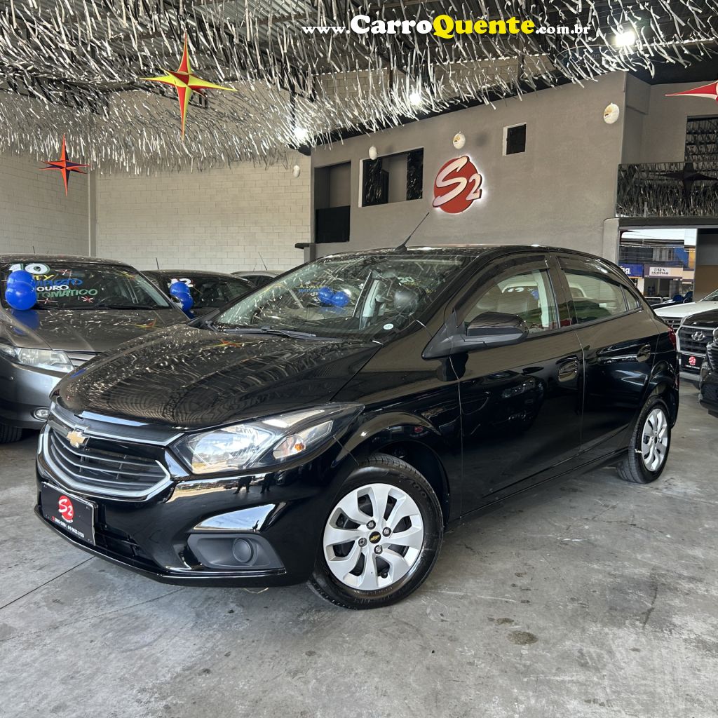 CHEVROLET   ONIX HATCH LT 1.0 8V FLEXPOWER 5P MEC.   PRETO 2019 1.0 FLEX - Loja