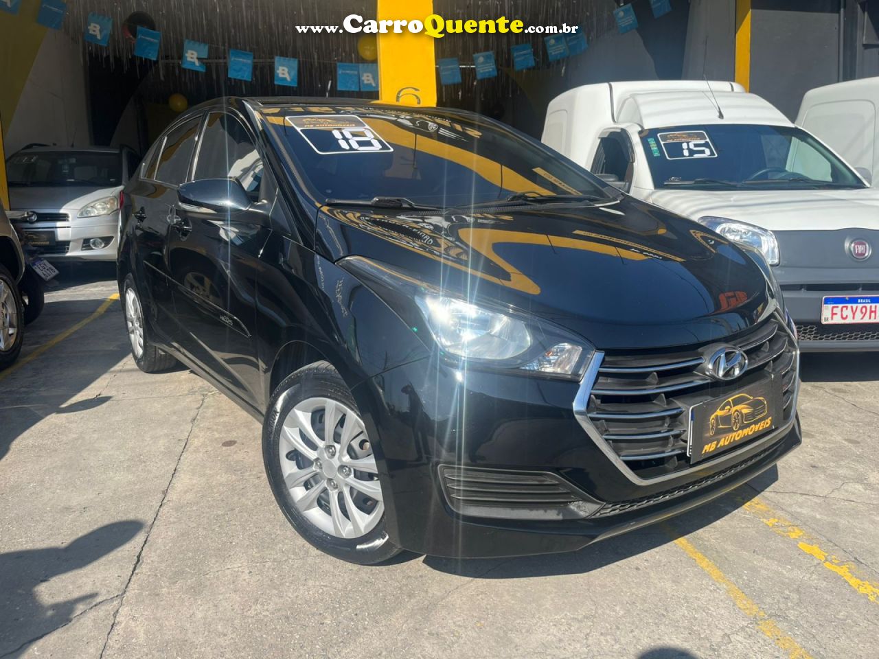 HYUNDAI   HB20S C.PLUSC.STYLE 1.6 FLEX 16V MEC.4P   PRETO 2018 1.6 FLEX - Loja