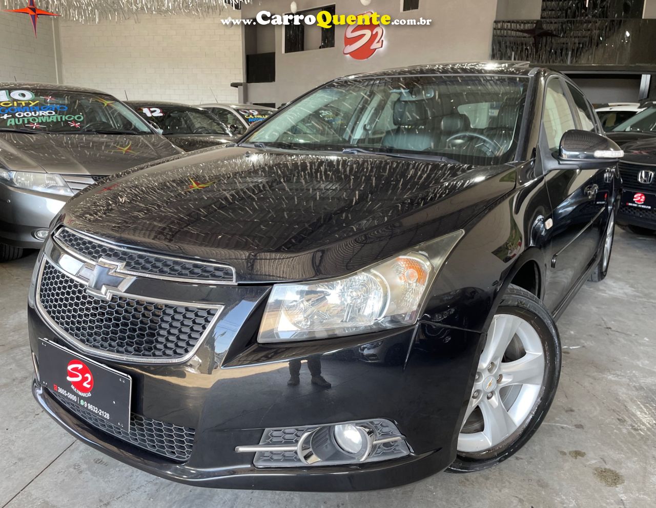 CHEVROLET   CRUZE LTZ 1.8 16V FLEXPOWER 4P AUT.   PRETO 2014 1.8 FLEX - Loja