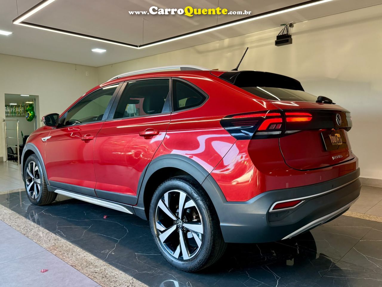 VOLKSWAGEN   NIVUS HIGHLINE 1.0 200 TSI FLEX AUT.   VERMELHO 2021 1.0 FLEX - Loja