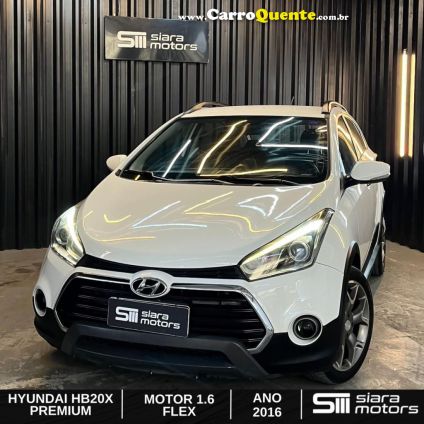 HYUNDAI   HB20X PREMIUM 1.6 FLEX 16V AUT.   BRANCO 2016 1.6 FLEX