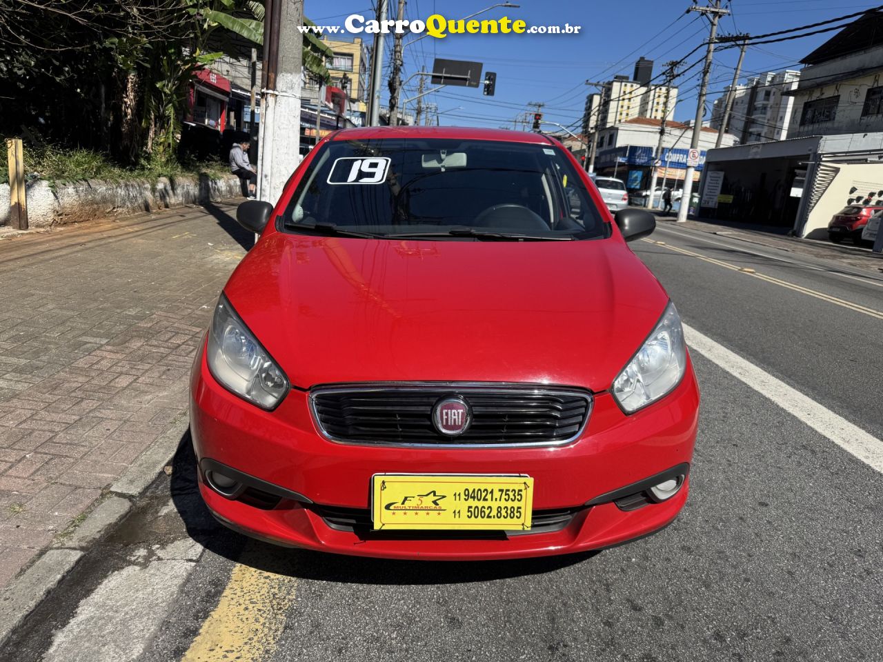 FIAT   GRAND SIENA ATTRACTIVE 1.0 FLEX 8V 4P   VERMELHO 2019 1.0 FLEX - Loja