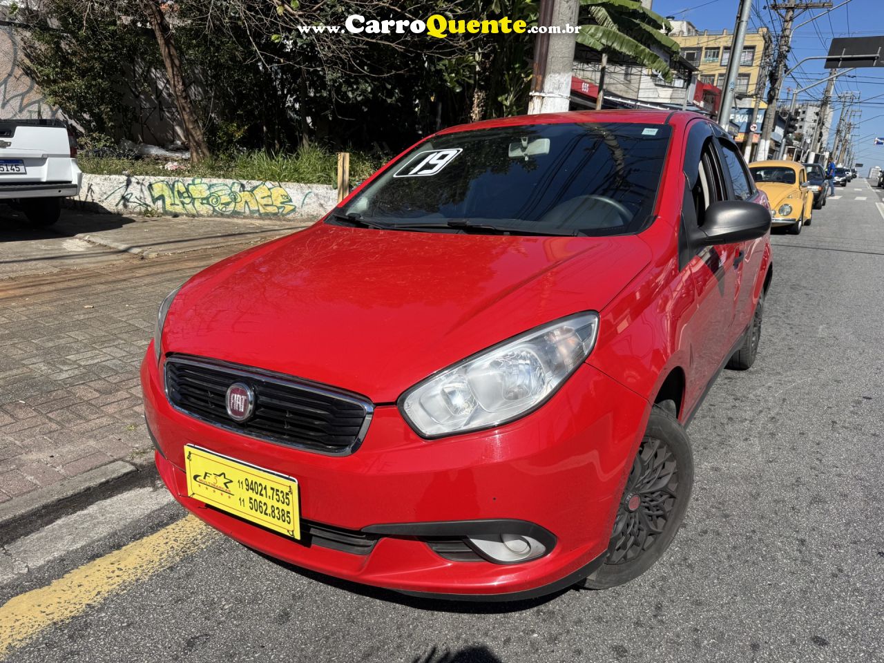 FIAT   GRAND SIENA ATTRACTIVE 1.0 FLEX 8V 4P   VERMELHO 2019 1.0 FLEX - Loja