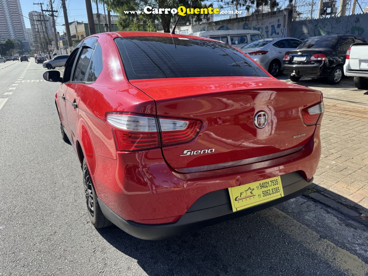 FIAT   GRAND SIENA ATTRACTIVE 1.0 FLEX 8V 4P   VERMELHO 2019 1.0 FLEX - Loja