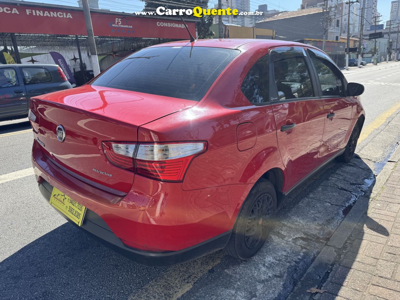 FIAT   GRAND SIENA ATTRACTIVE 1.0 FLEX 8V 4P   VERMELHO 2019 1.0 FLEX - Loja