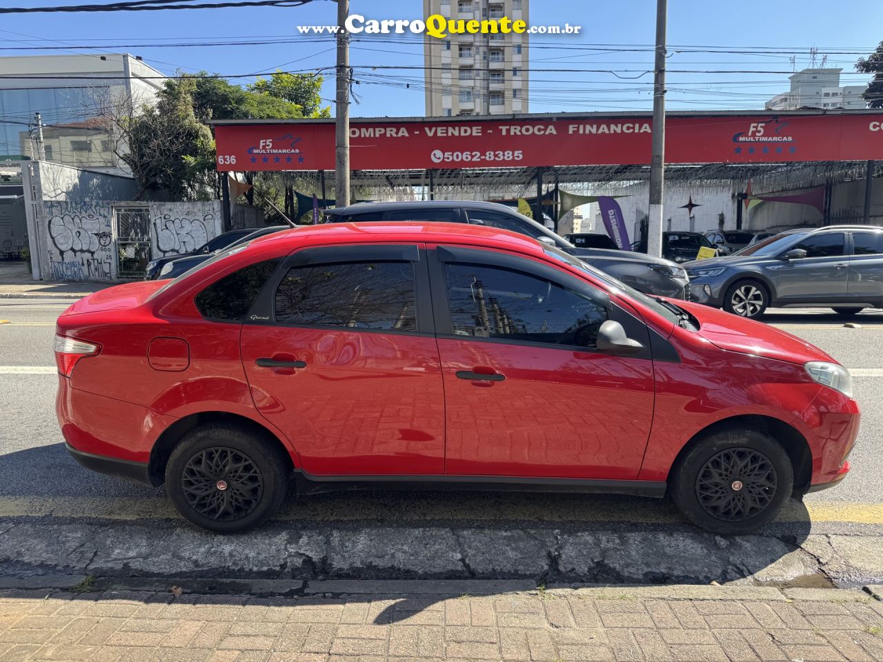 FIAT   GRAND SIENA ATTRACTIVE 1.0 FLEX 8V 4P   VERMELHO 2019 1.0 FLEX - Loja