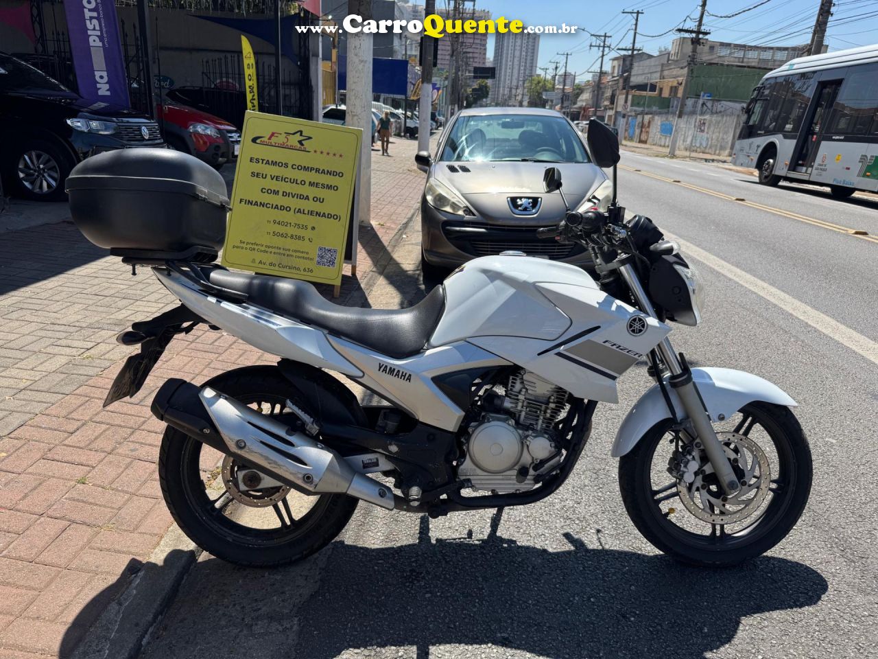 YAMAHA    FAZER YS250   BRANCO 2014 250 GASOLINA - Loja