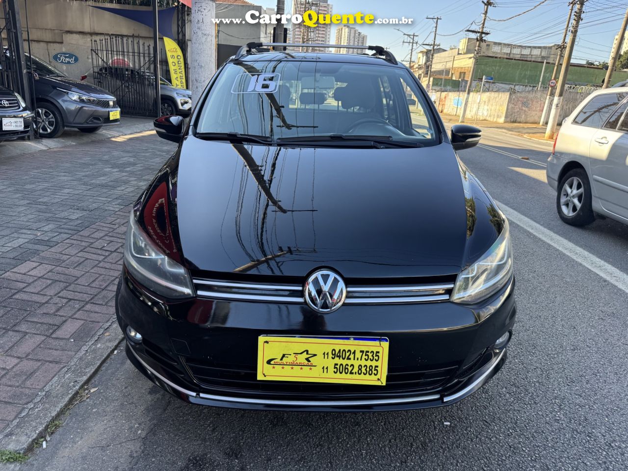 VOLKSWAGEN   SPACEFOX COMFORTLINE 1.6 MI T.FLEX 8V 5P   PRETO 2016 1.6 FLEX - Loja