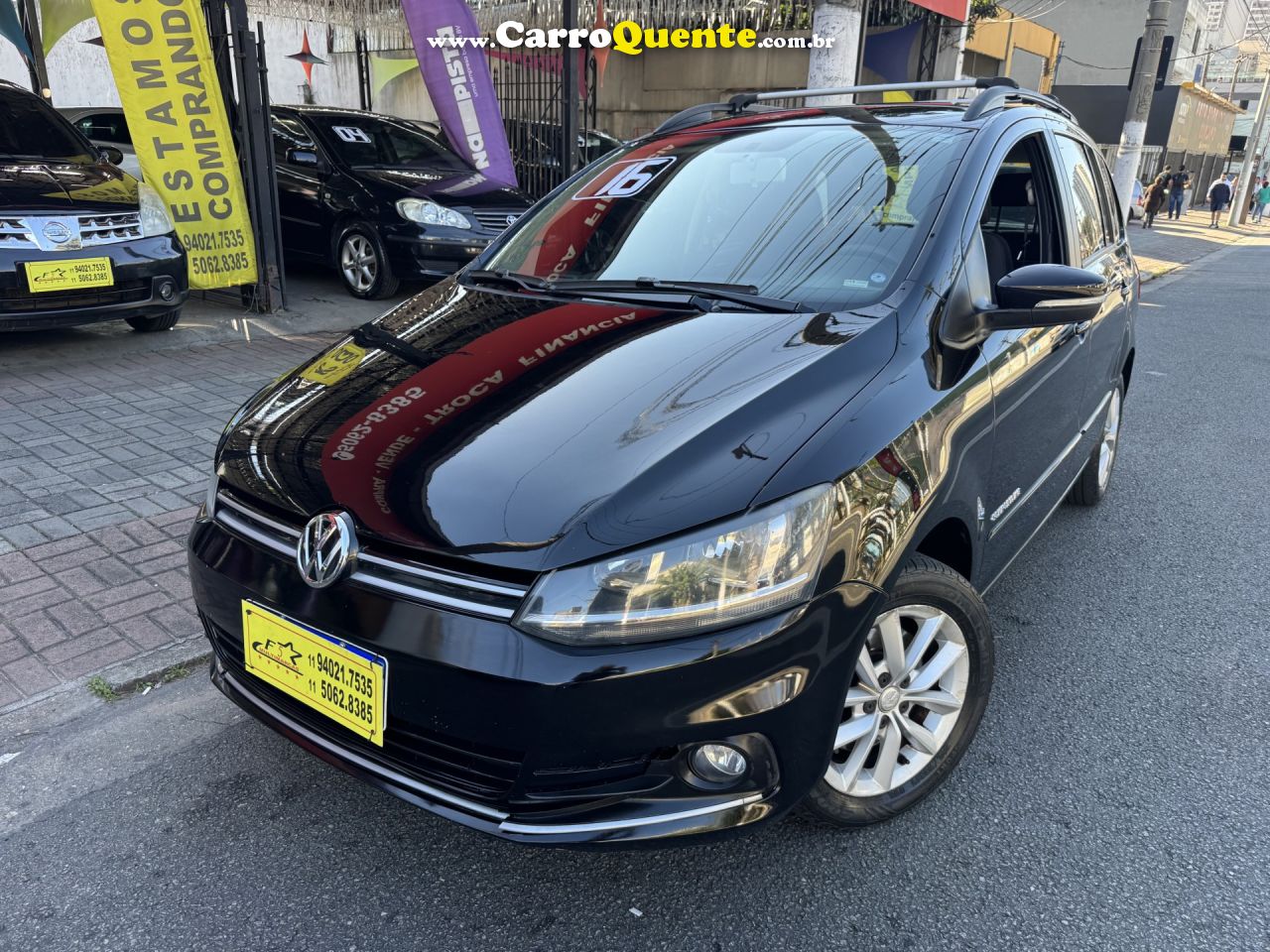 VOLKSWAGEN   SPACEFOX COMFORTLINE 1.6 MI T.FLEX 8V 5P   PRETO 2016 1.6 FLEX - Loja