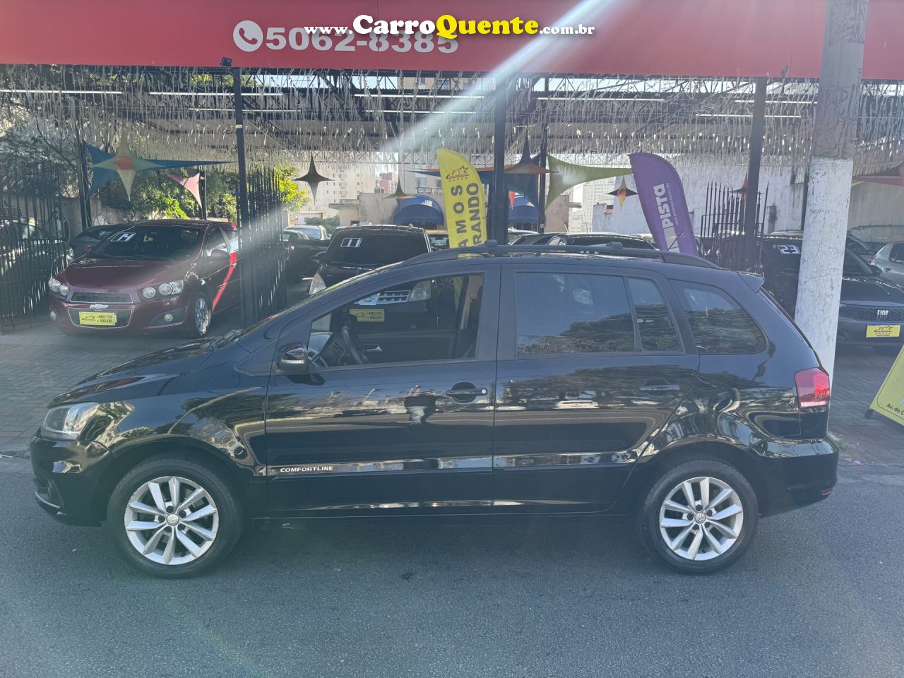 VOLKSWAGEN   SPACEFOX COMFORTLINE 1.6 MI T.FLEX 8V 5P   PRETO 2016 1.6 FLEX - Loja