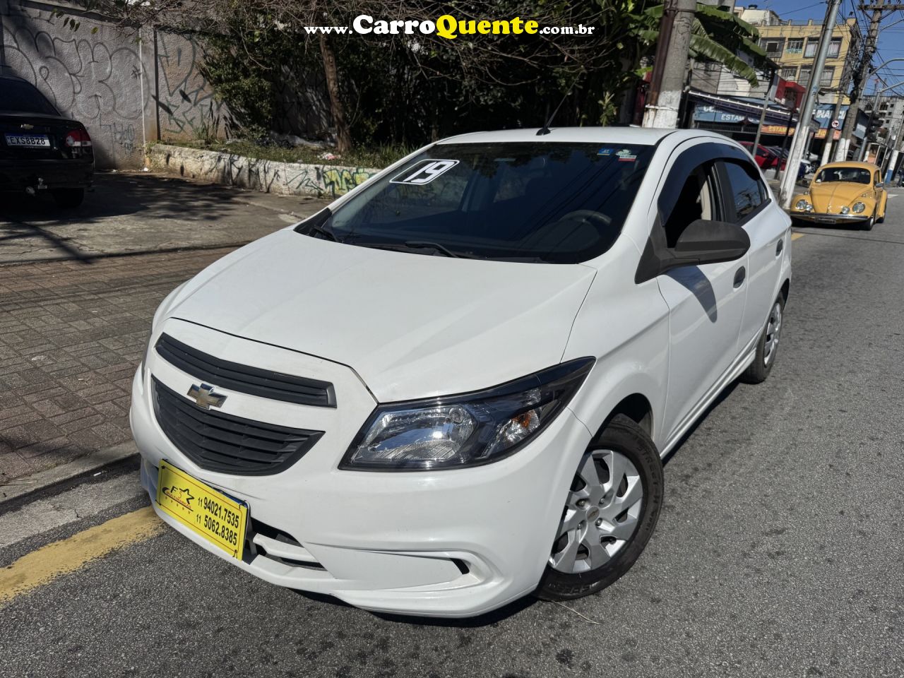 CHEVROLET   ONIX HATCH JOY 1.0 8V FLEX 5P MEC.   BRANCO 2019 1.0 FLEX - Loja